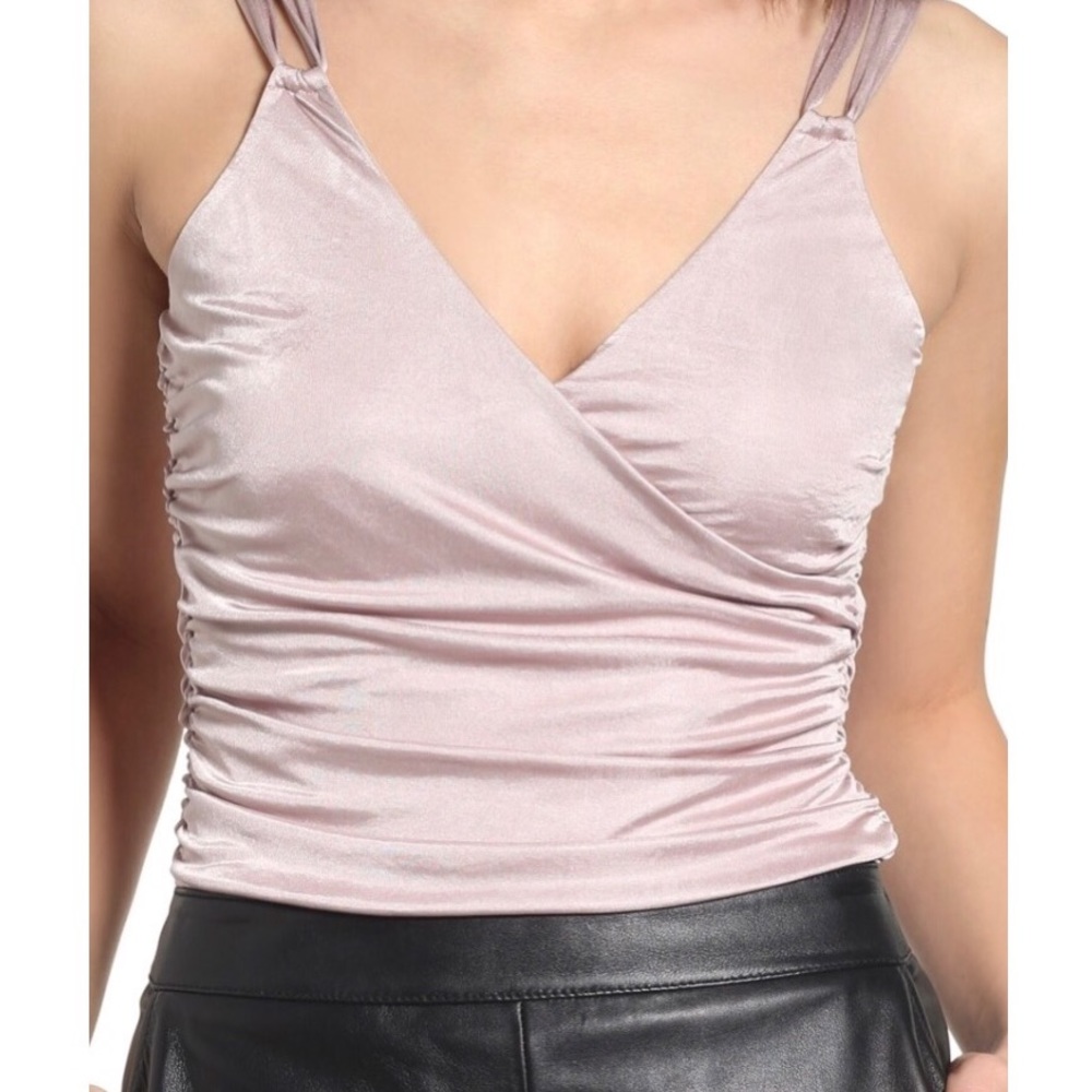 Leith Ruched Surplice Bodysuit
